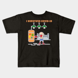 I Survived Covid 19 , Servive Design Kids T-Shirt